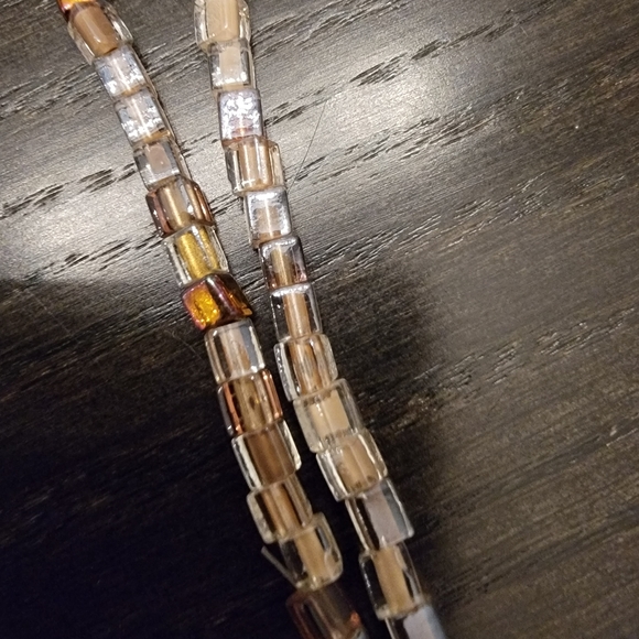 Handmade Necklace with Handmade Glass Beads - Picture 2 of 3